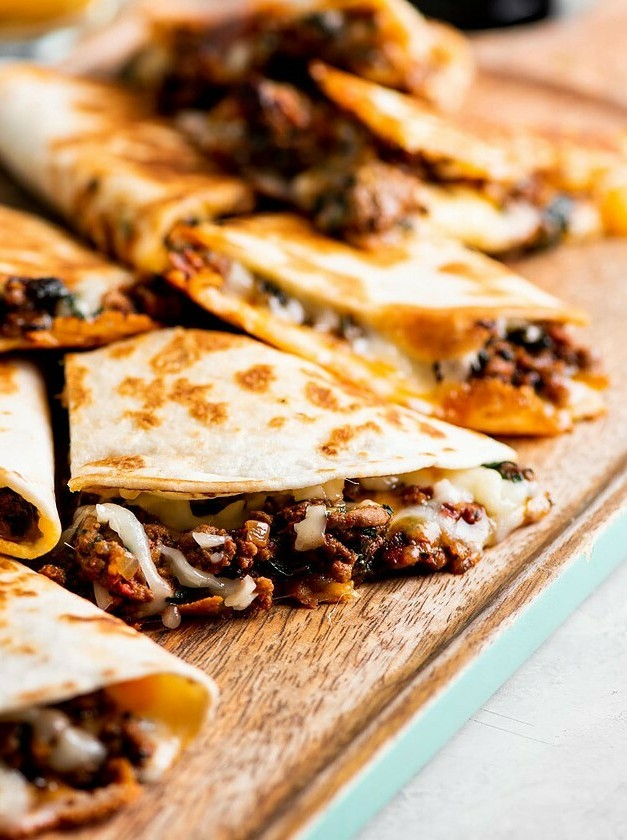 Beefy Cheesy Quesadilla Delights