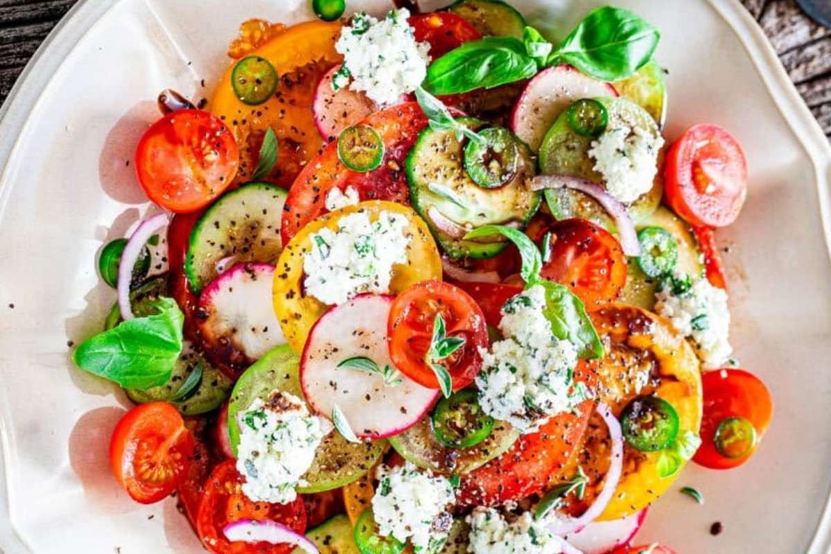 Heirloom Delight with Ricotta & Balsamic