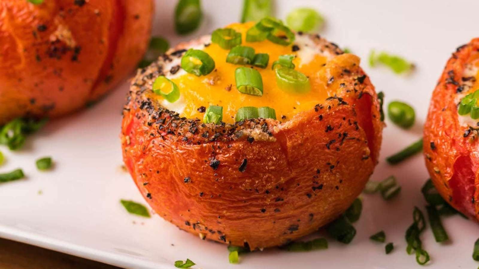 Baked Tomatoes With Simple Egg Perfection