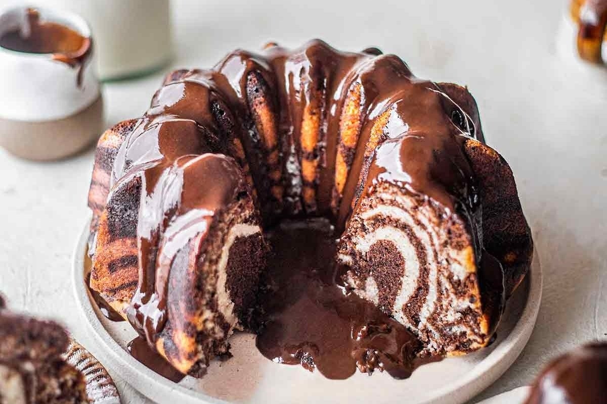Marbled Chocolate Vanilla Vegan Masterpiece
