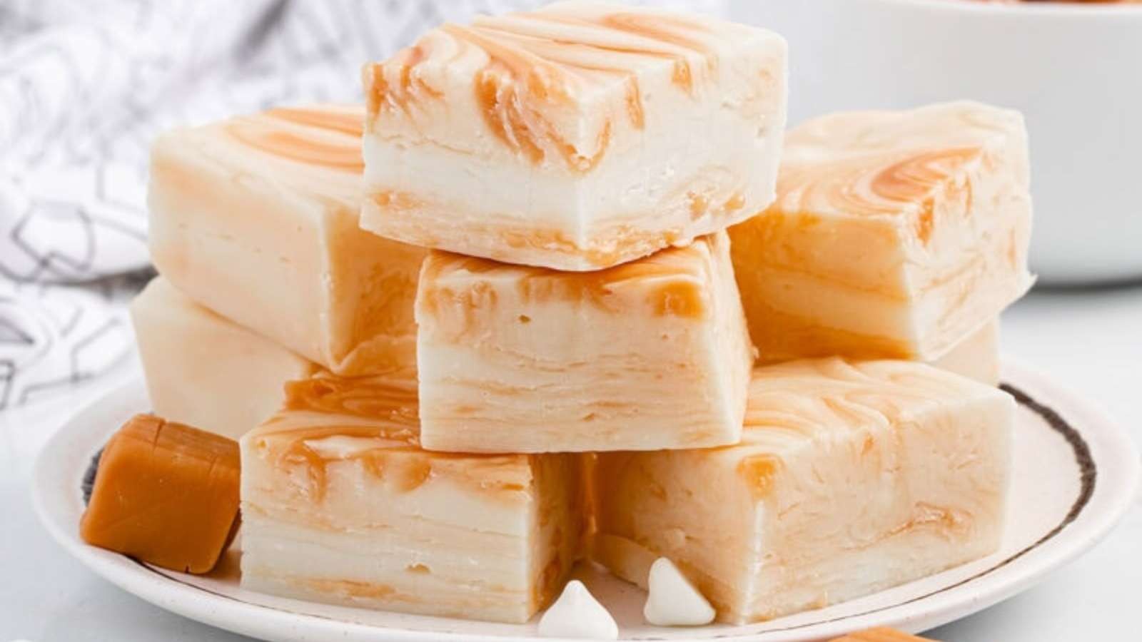 Quick Microwave Caramel White Chocolate Bites