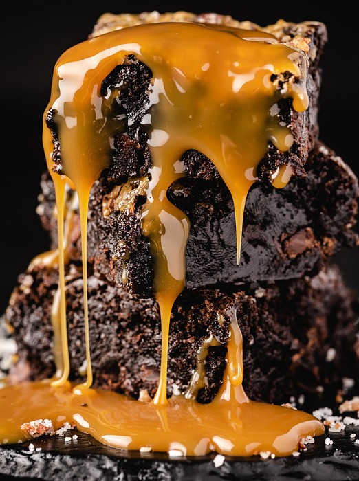 Smoked Chocolate Brownies with Savory Twist