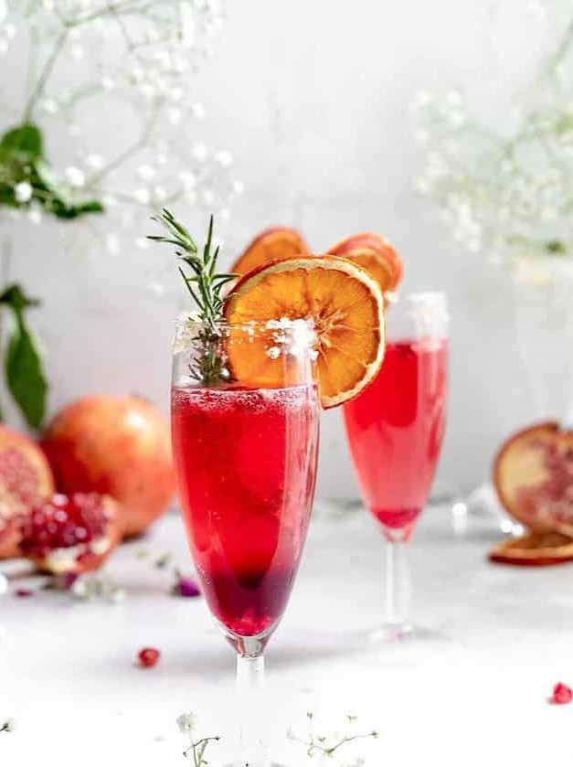 Pomegranate Ginger Fizz Holiday Delight