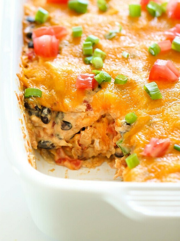 Cheesy Chicken Taco Bake