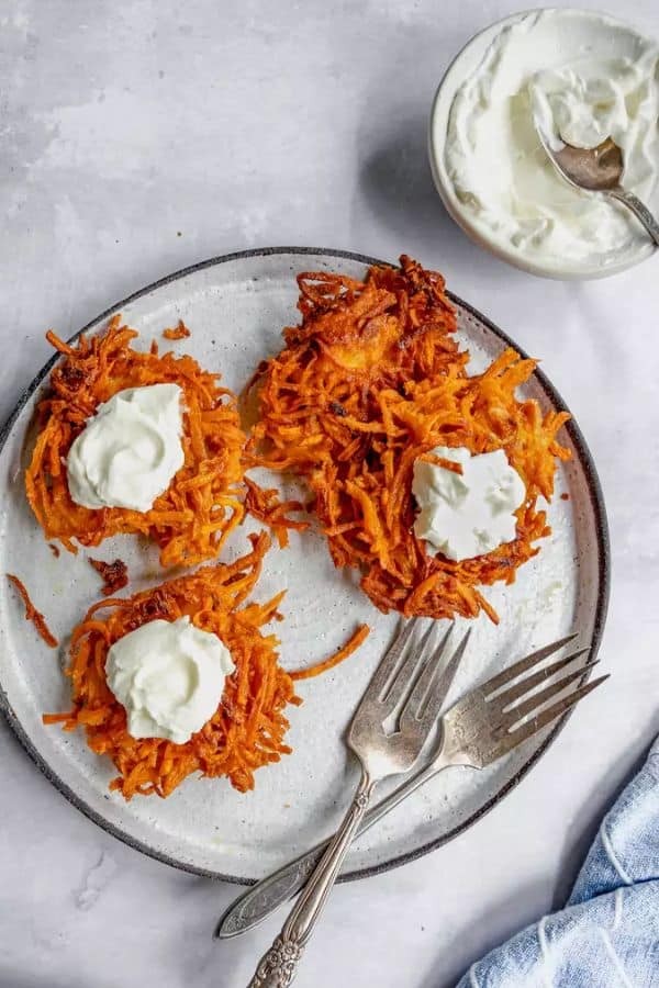 Sweet Spud Latke Delights