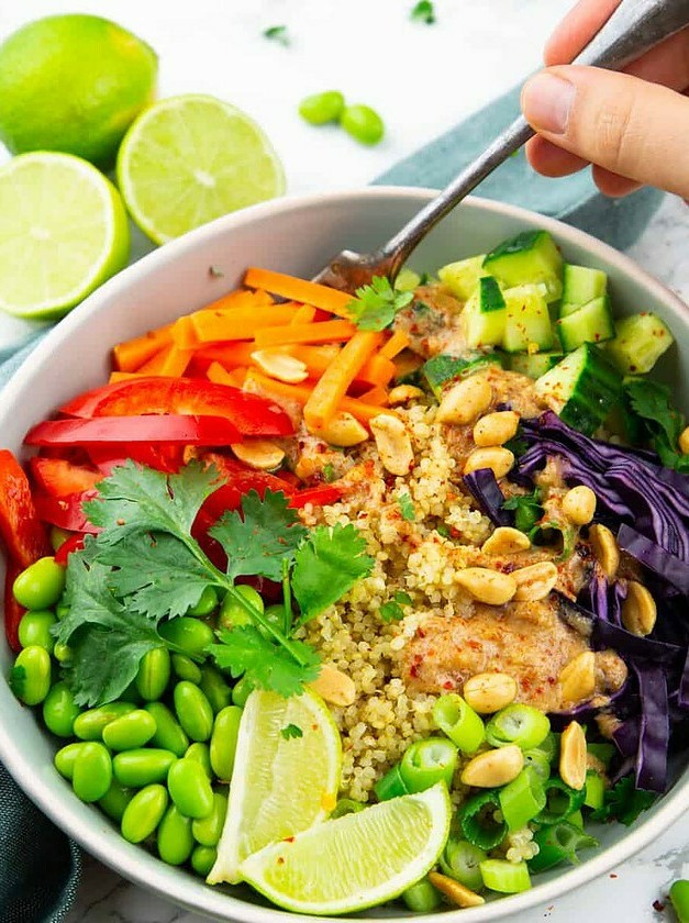 Peanutty Quinoa Harvest Bowl