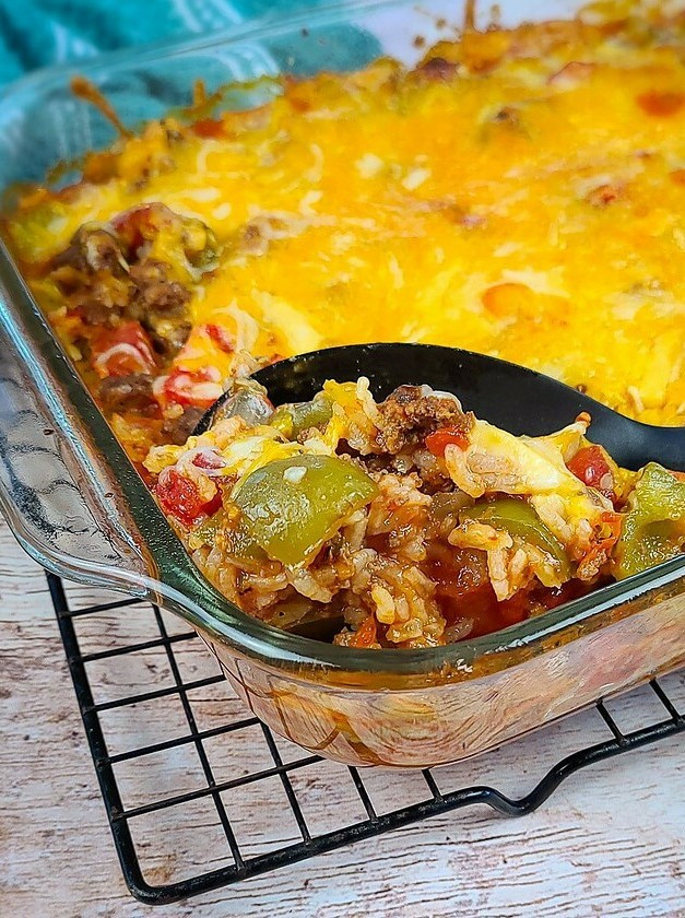 Quick Stuffed Bell Pepper Casserole