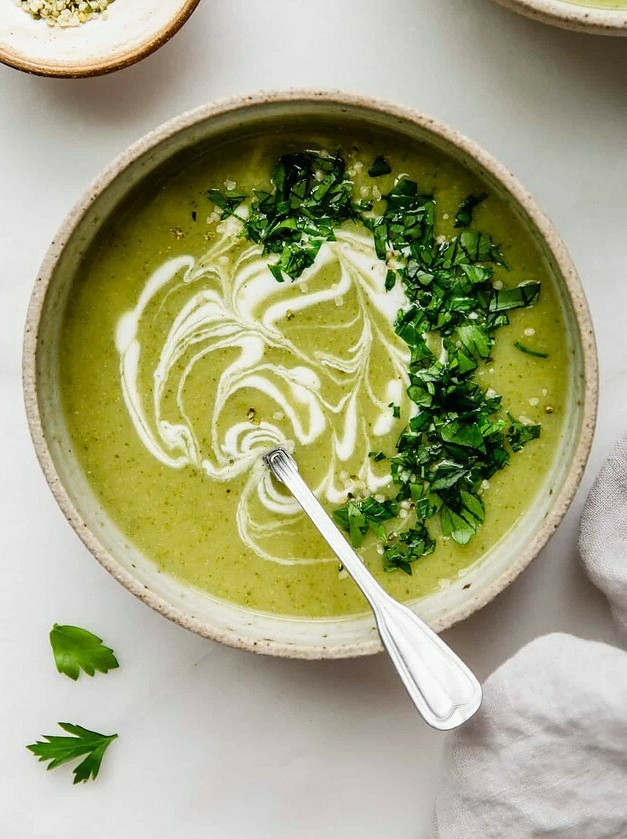 Vegan Broccoli and Potato Cream Soup