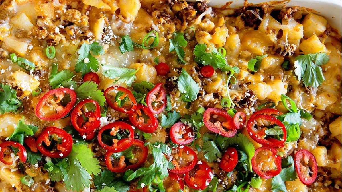 Easter Morning Chorizo Enchilada Bake