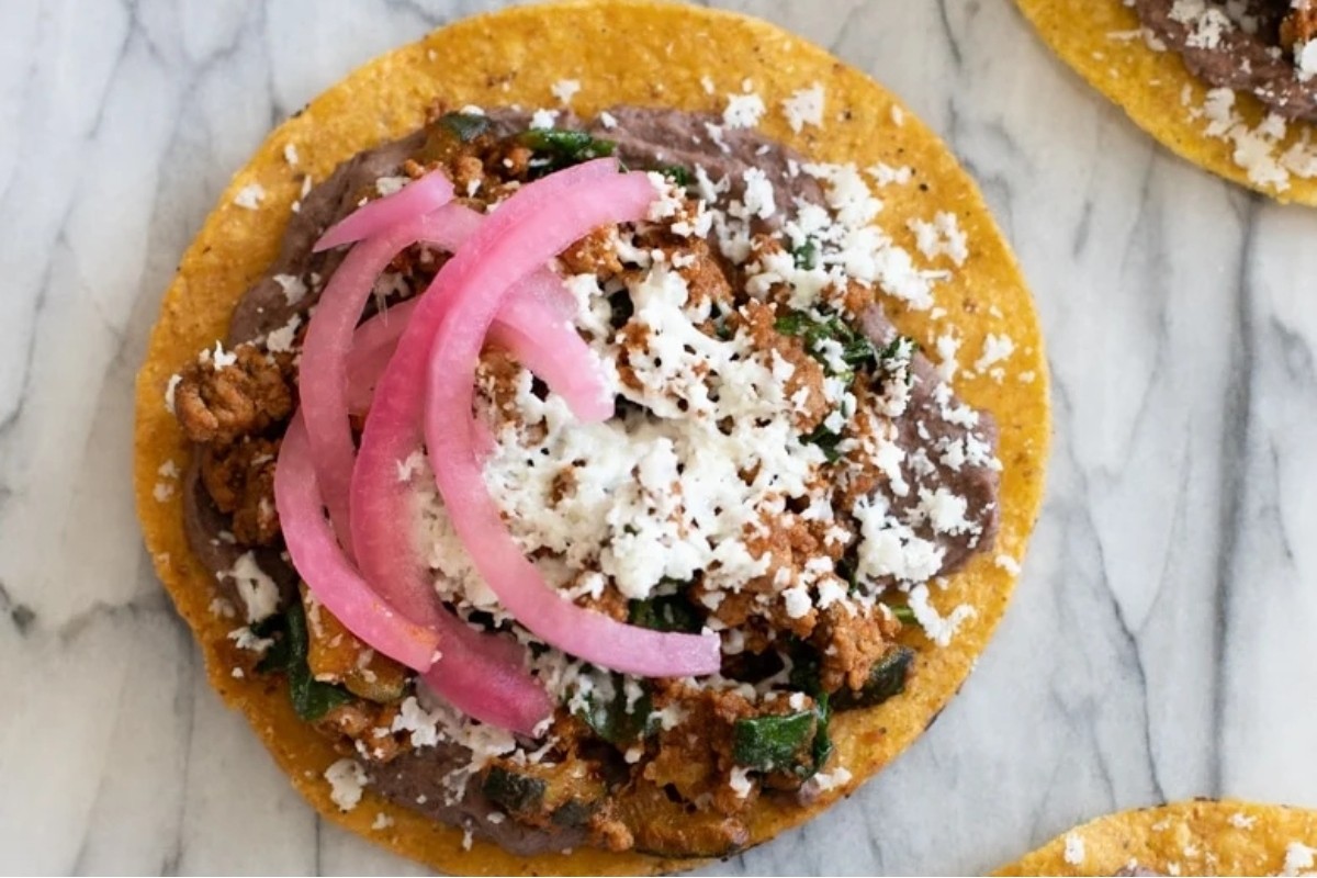 Quick Turkey Taco Tostada Delight