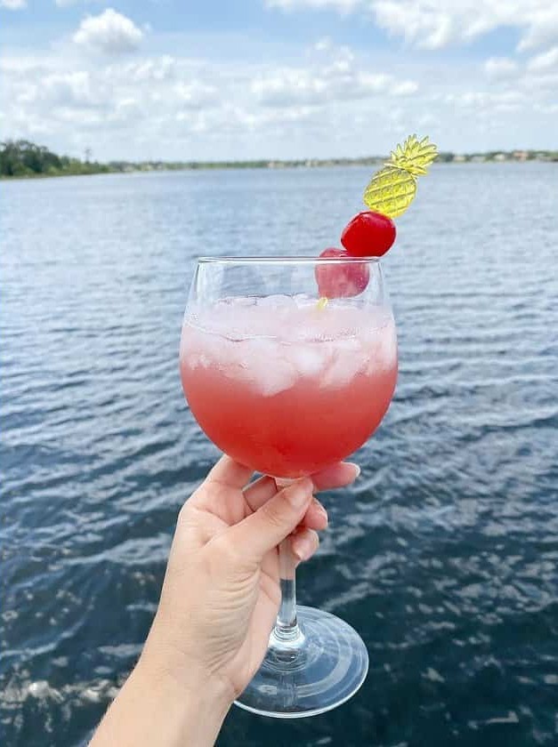 Summer Fruity Punch with Peach Twist