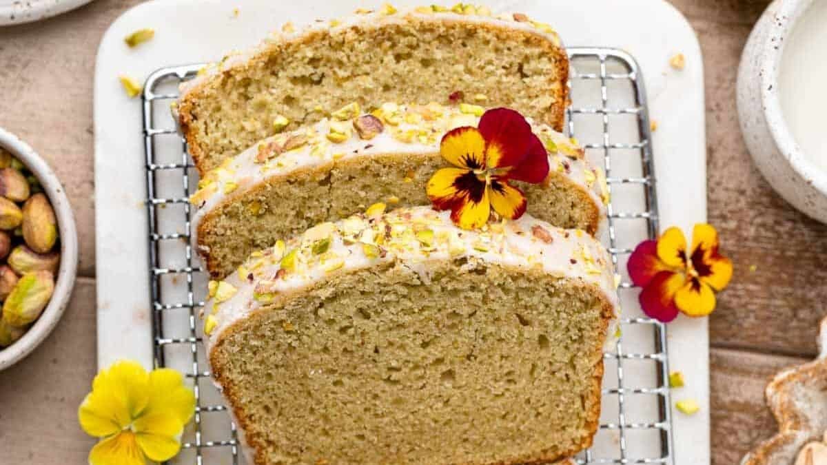 Pistachio Delight Loaf Cake Recipe