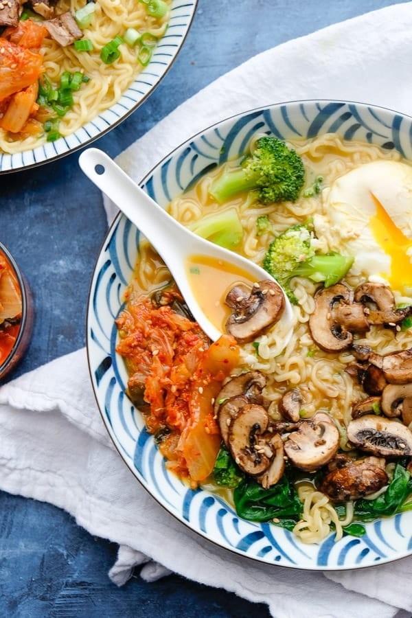 Savory Mushroom Ramen Bowls
