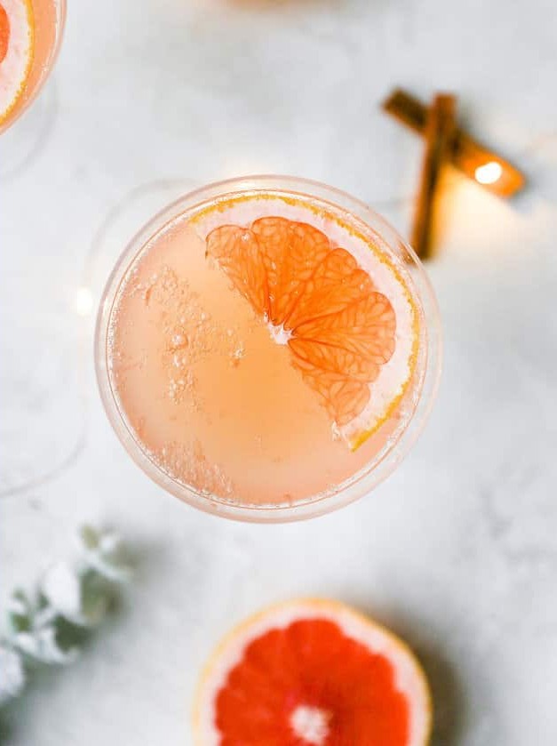Grapefruit Sparkler with Spiced Rosé Twist