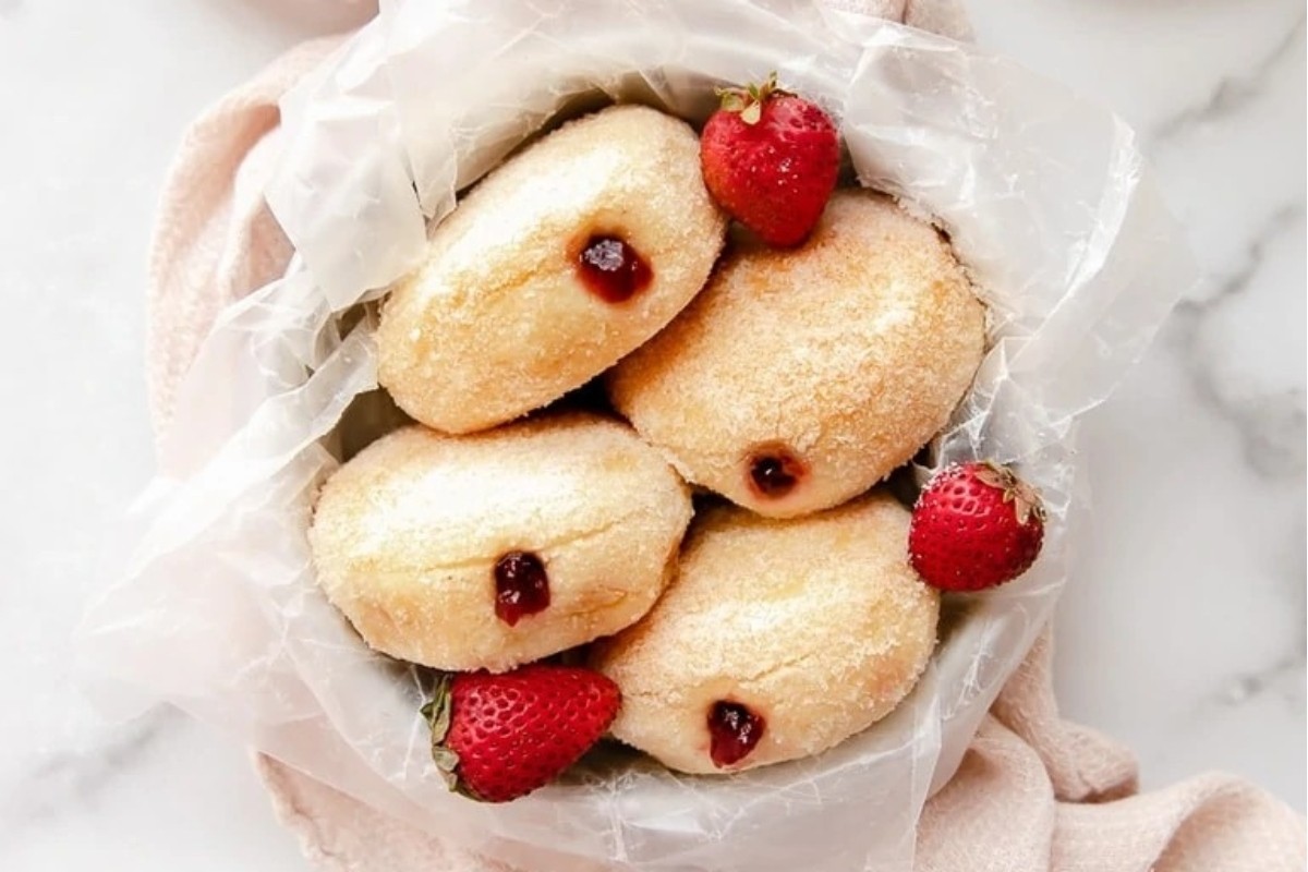 Homemade Baked Jelly Donuts Delight
