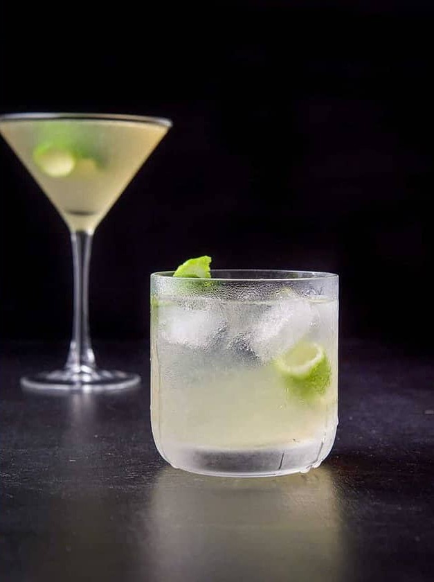 Elderflower Gin Fizz with Lime Zest