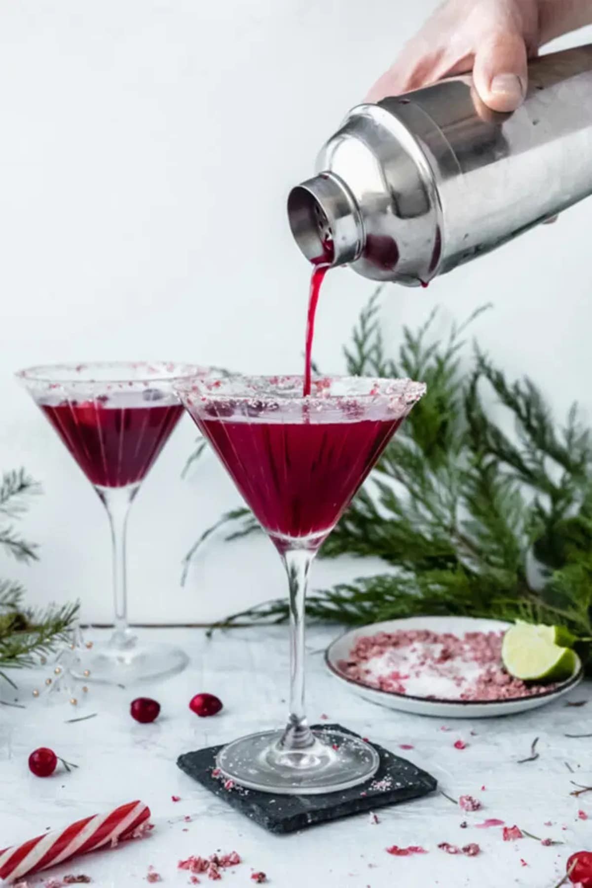 Frosted Christmas Martini Delight