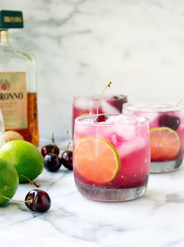 Amaretto Cherry Twist on Classic Margarita