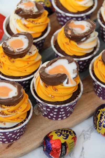 Creme Egg Masterpiece Cupcakes