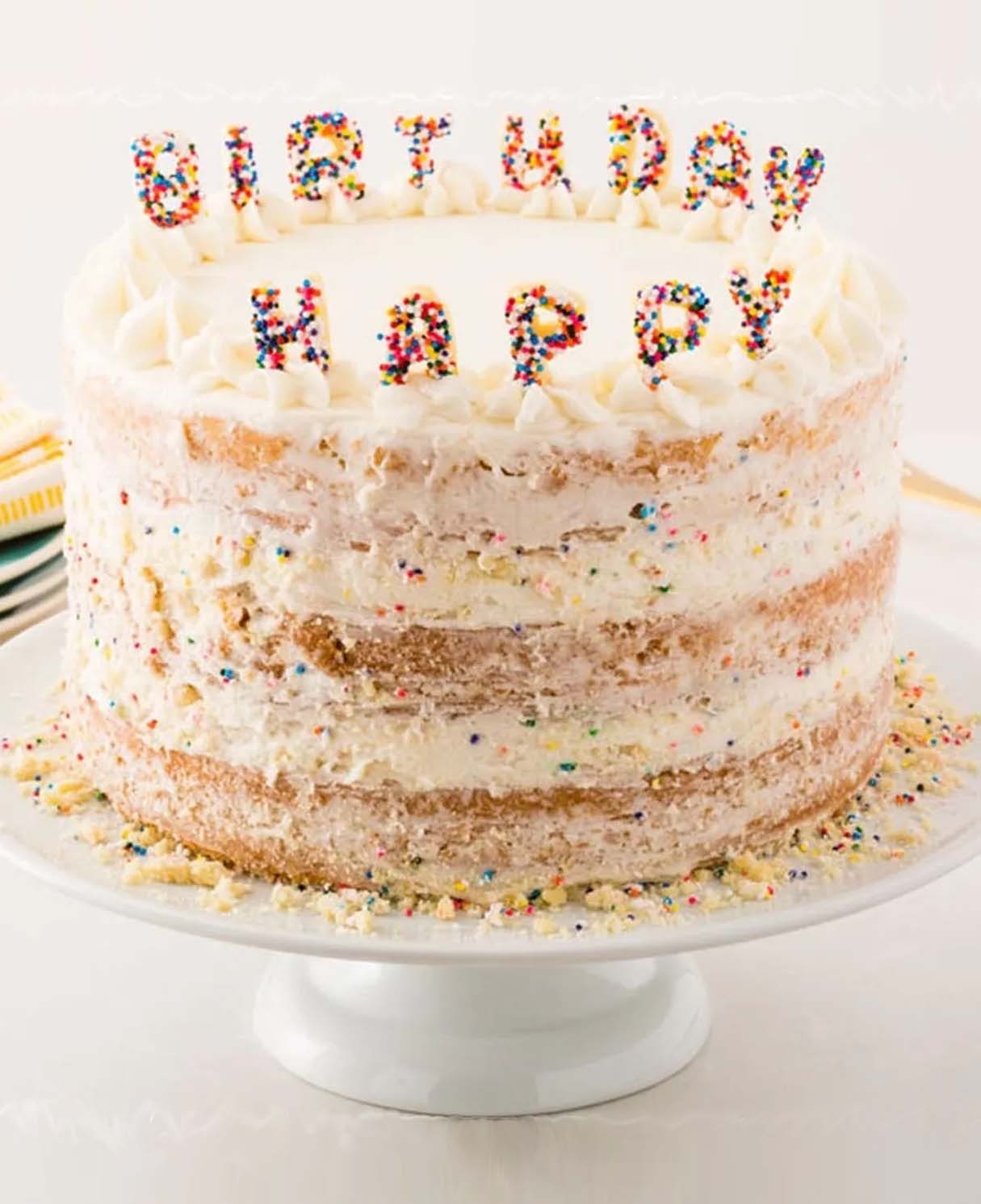 Personalized Sugar Cookie Cake with Funfetti Twist