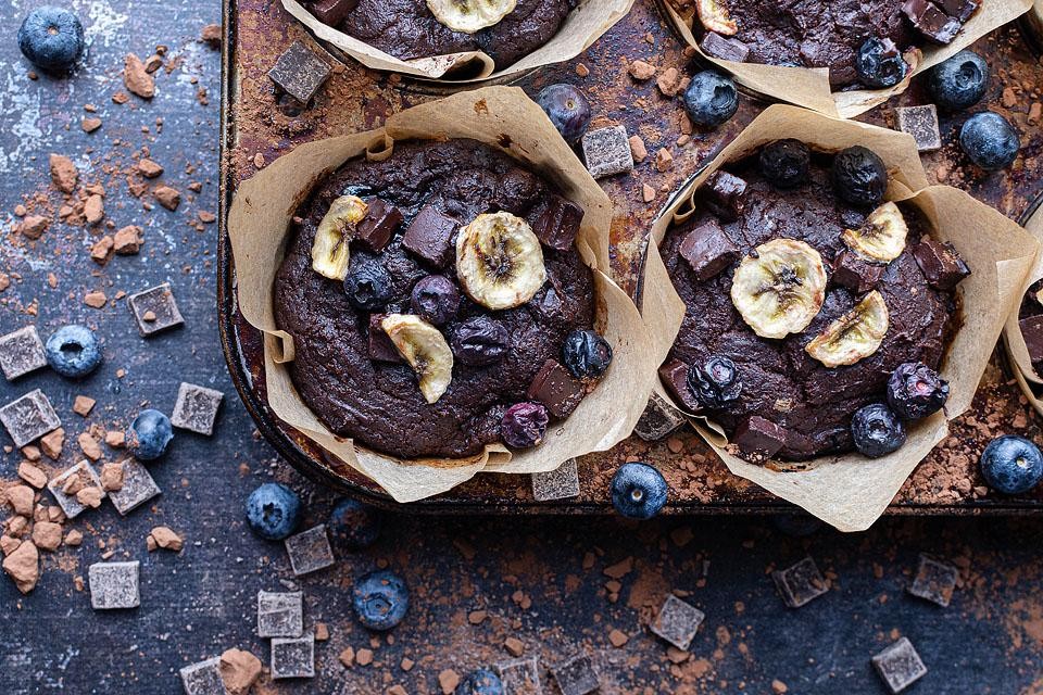 Gluten-Free Double Chocolate Blueberry Delight