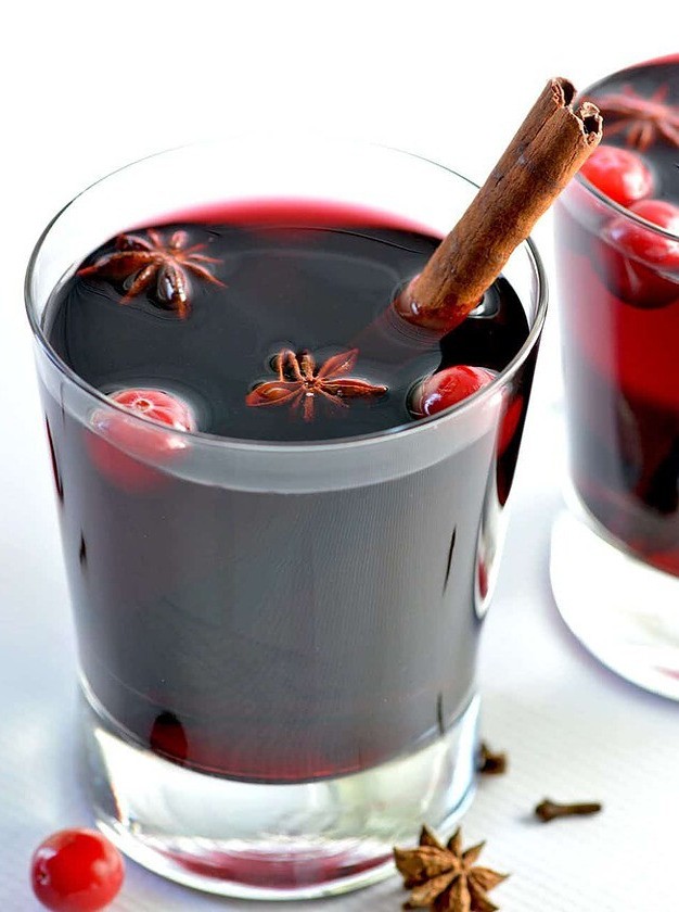 Warm Winter Wine Cocktail