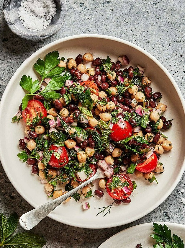 Chickpea & Black Bean Middle Eastern Mashup