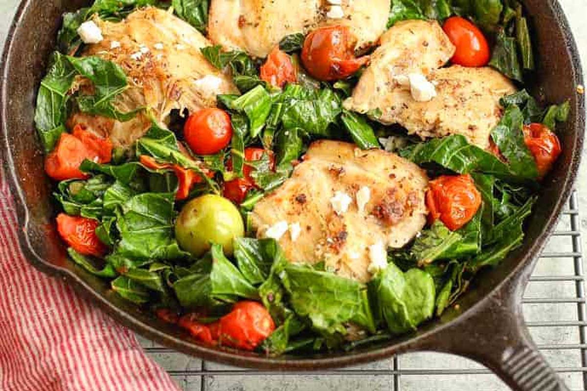 Mediterranean Chicken Stir-Fry with Fresh Greens