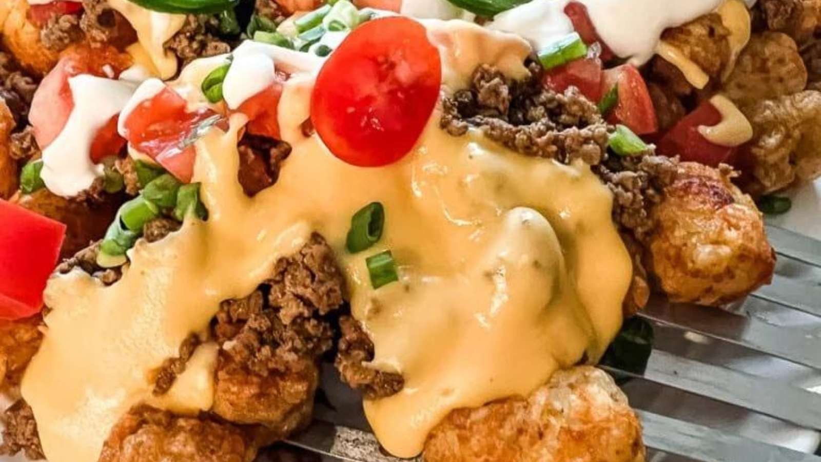 Nacho-Loaded Tater Tot Casserole