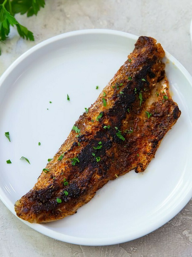 Spicy Blackened Walleye Delight