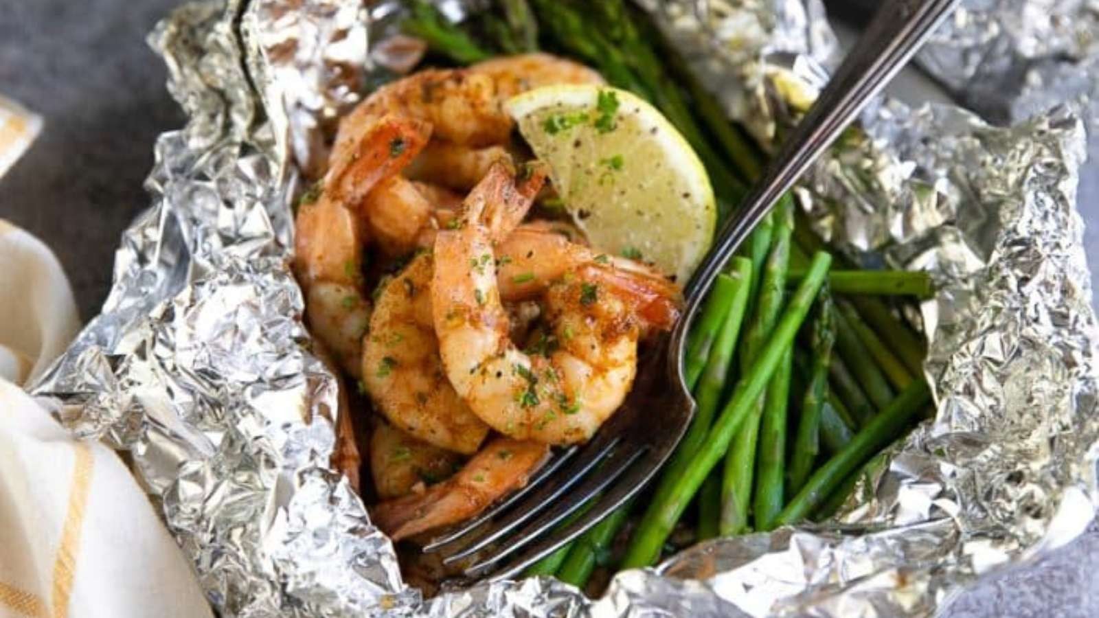 Cajun Shrimp & Asparagus Cooking Packs
