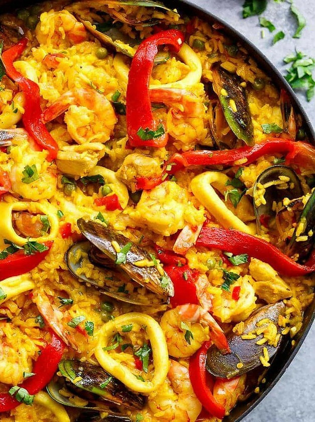 Spanish Seafood Fiesta in One Pan