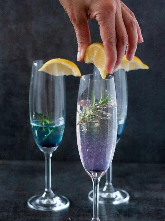 Blue Ombre Rosemary Sparkler