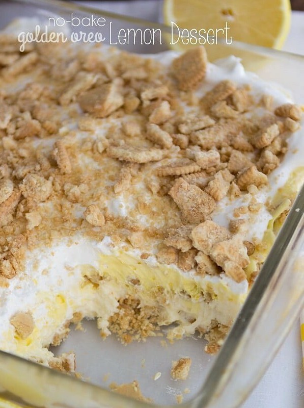 Lemon Golden Oreo No-Bake Delight