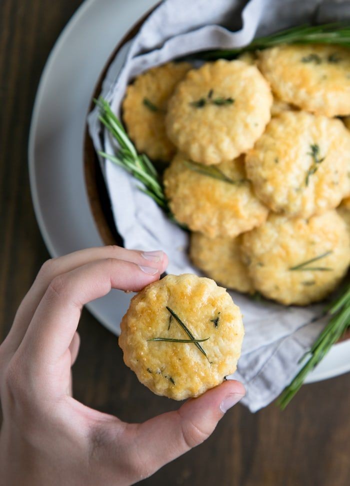 Cheesy Rosemary Shortbread Delights