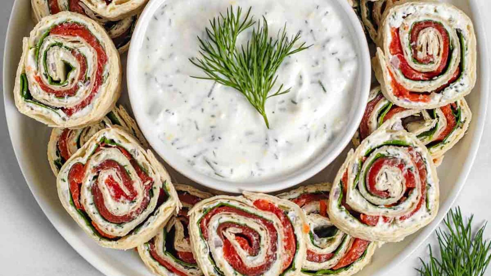 Dill-icious Smoked Salmon Pinwheel Delights