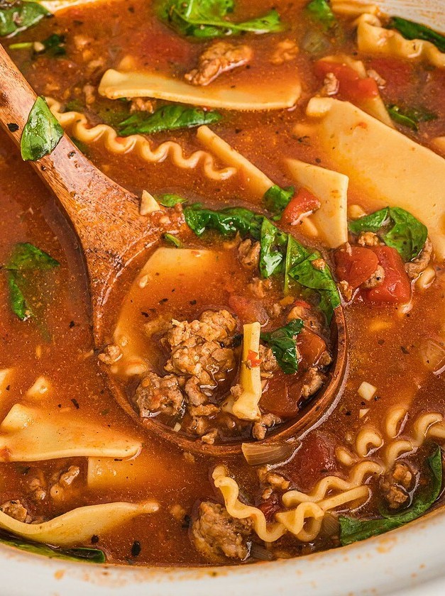 Italian Lasagna Soup for the Crowd