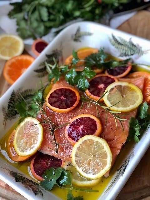 Coho Salmon Baked with Zesty Citrus Herbs