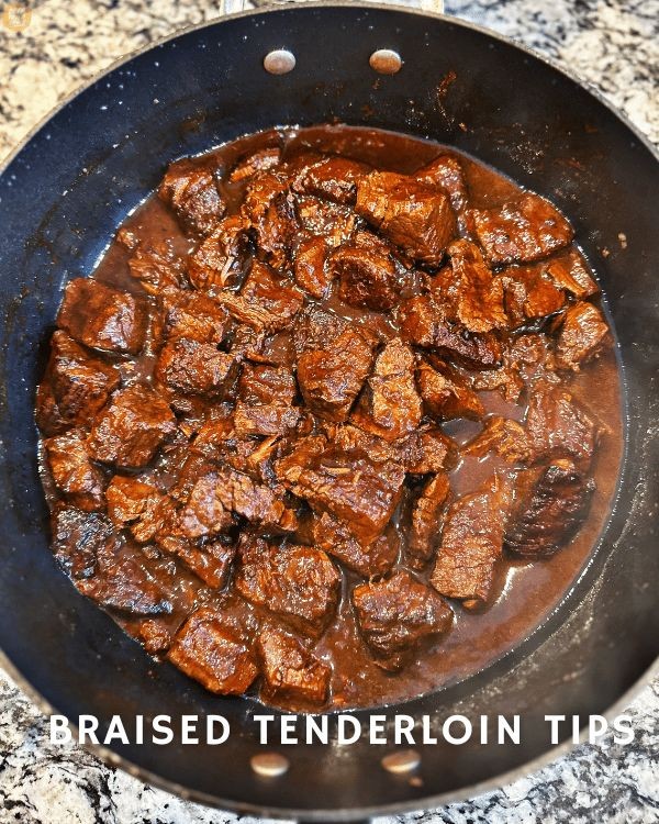 Tenderloin Tips in Rich Braising Sauce