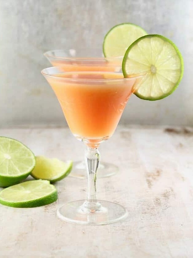 Sunset in a Glass with Three Simple Spirits