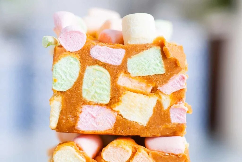 Colourful Peanut Butter Bars
