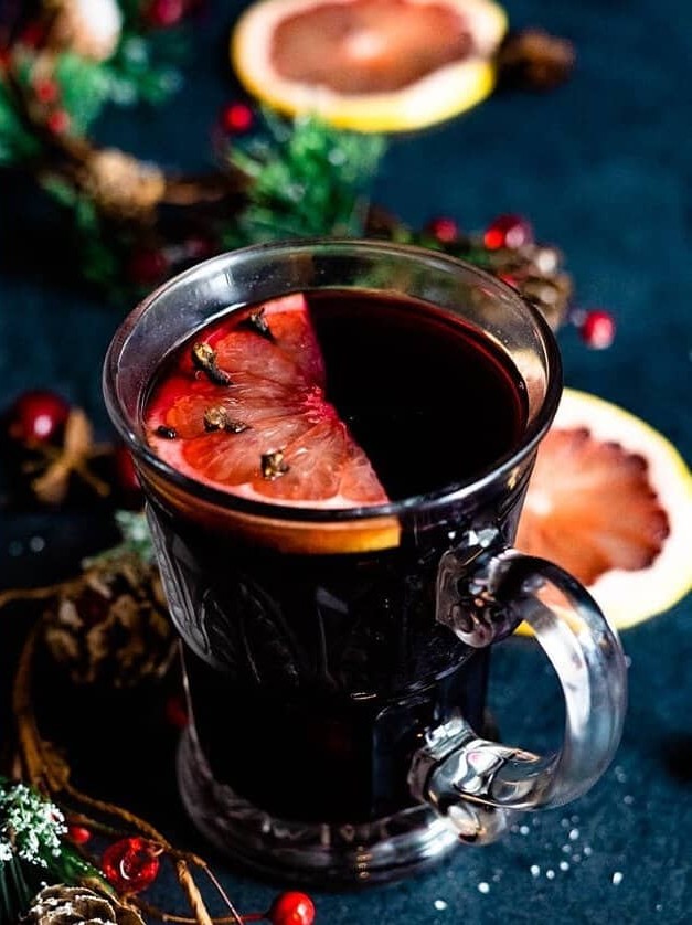 Grapefruit Mulled Wine Winter Delight