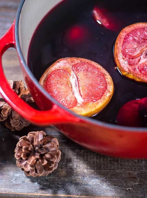 Smoked Wine Punch With Cognac Infusion