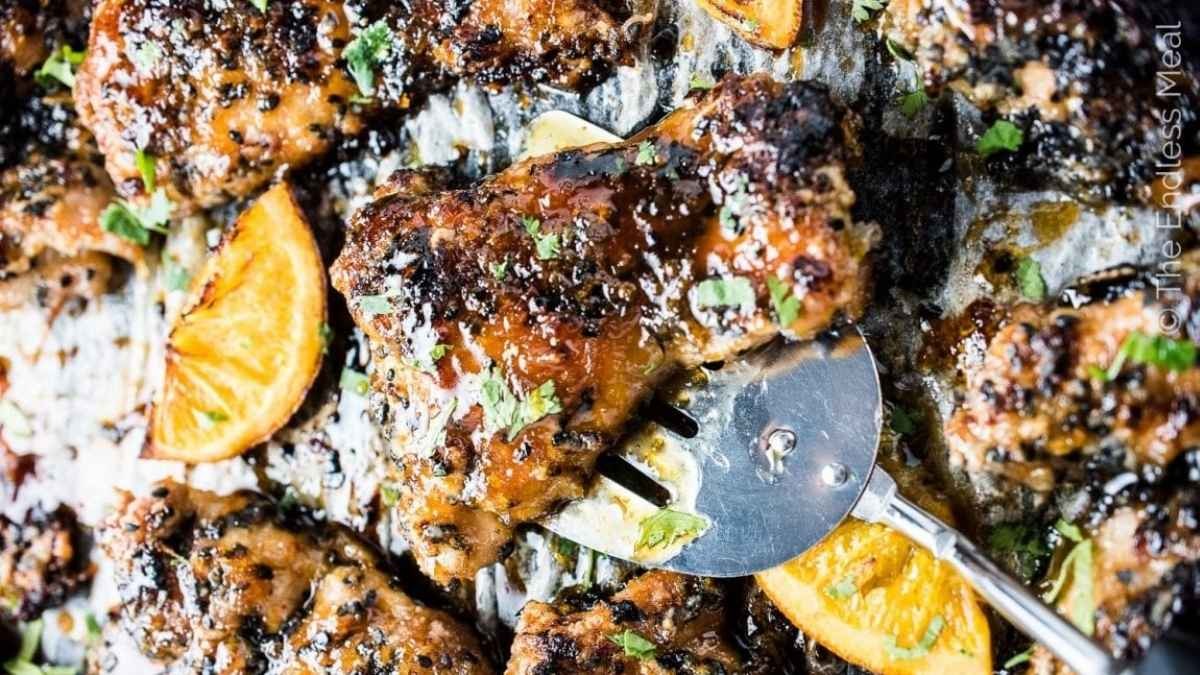 Sesame Crusted Orange Chicken Delight