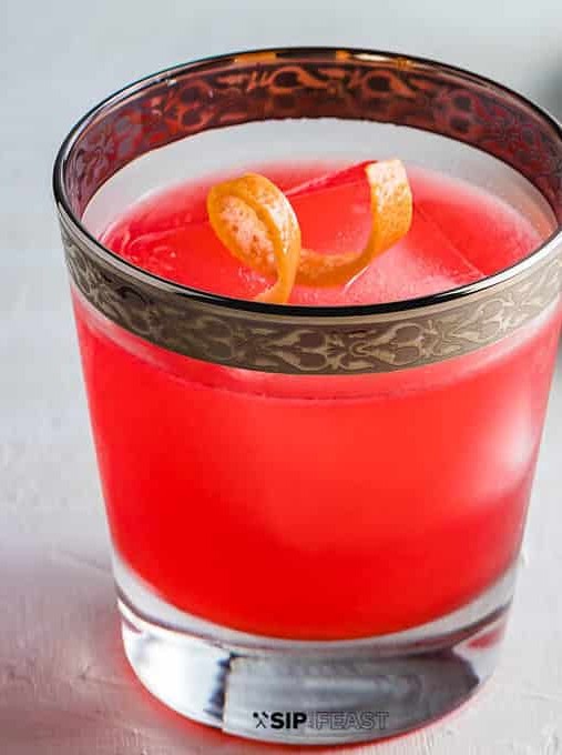 Grapefruit Twist on Classic Campari Cocktail