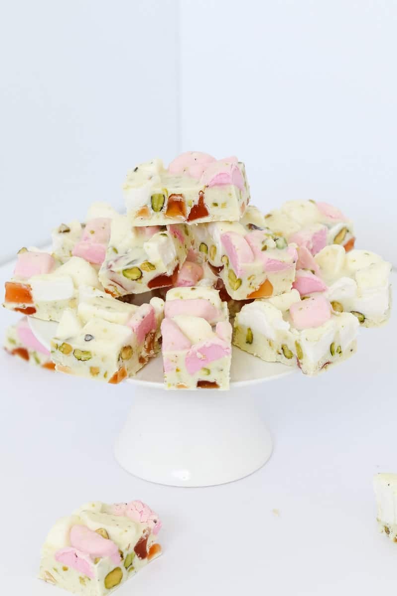 Easy White Chocolate Rocky Road Treat