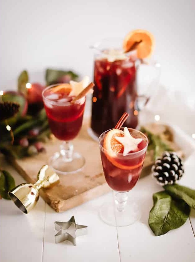 Winter Red Sangria Festive Fruit Punch