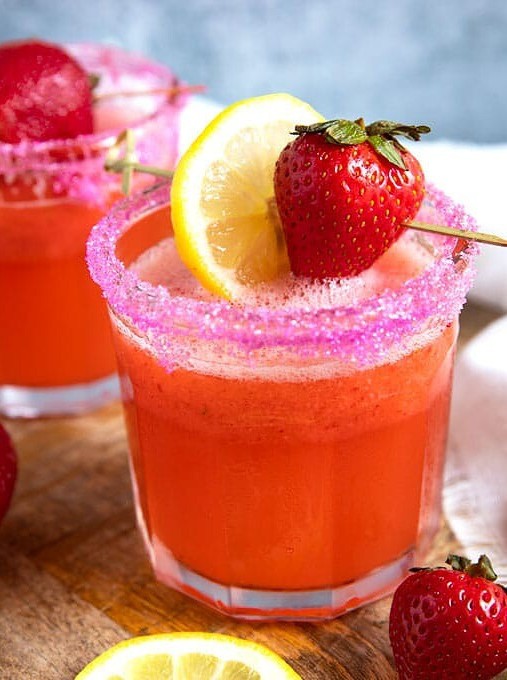 Strawberry Lemon Vodka Refresher