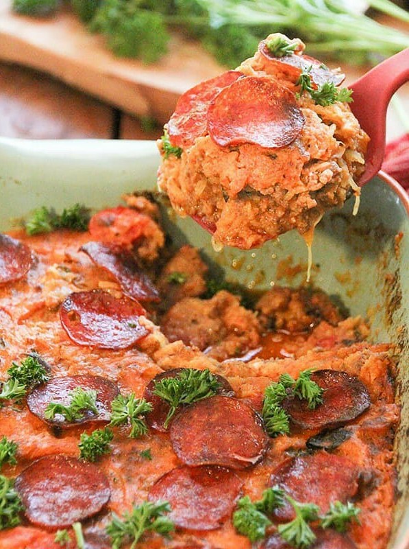 Spaghetti Squash Italian Casserole