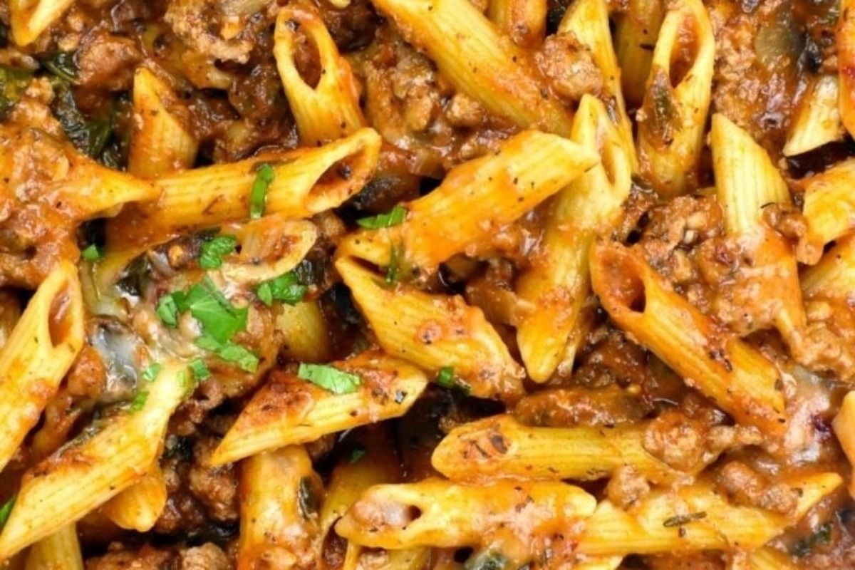 Turkey Pasta Casserole Delight